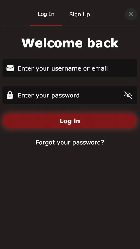 Mr Jones Casino login form